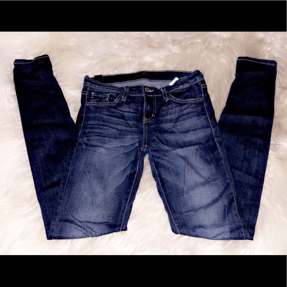 KANCAN Dark Wash Mid Rise Skinny Jean